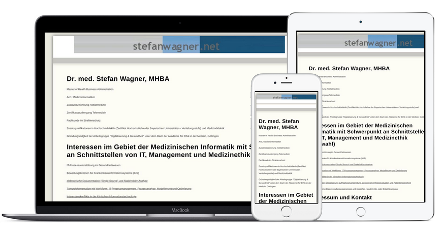 Mobile Versionen von www.sw-stein.de